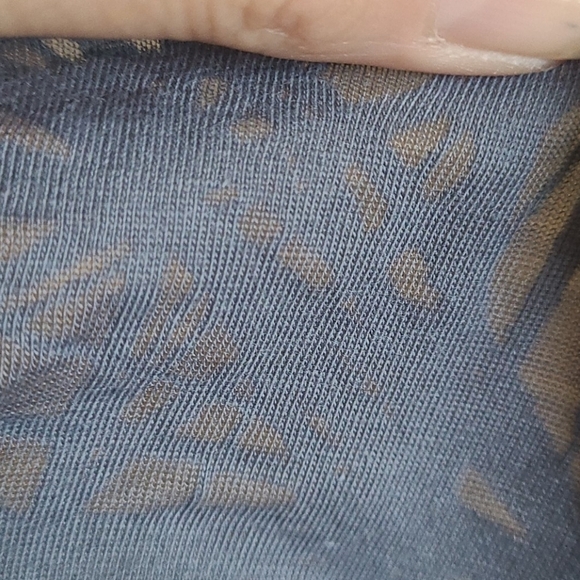 Champion open back sheer cotton Blend gray Deep neck  Exercize tee shirt Vintage - Picture 10 of 12